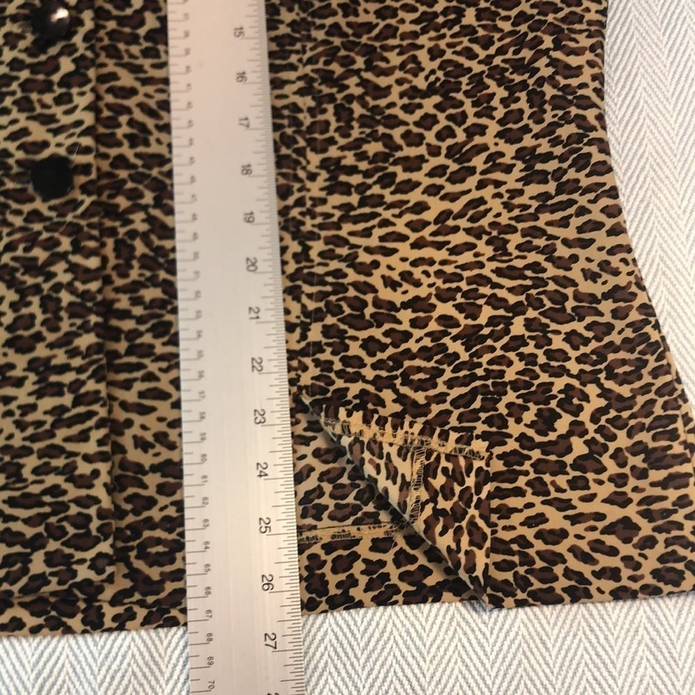 VINTAGE KATHIE LEE 18 W Animal Print Button Down Pit to Pit 23 1/4" PREWORN - Picture 9 of 16